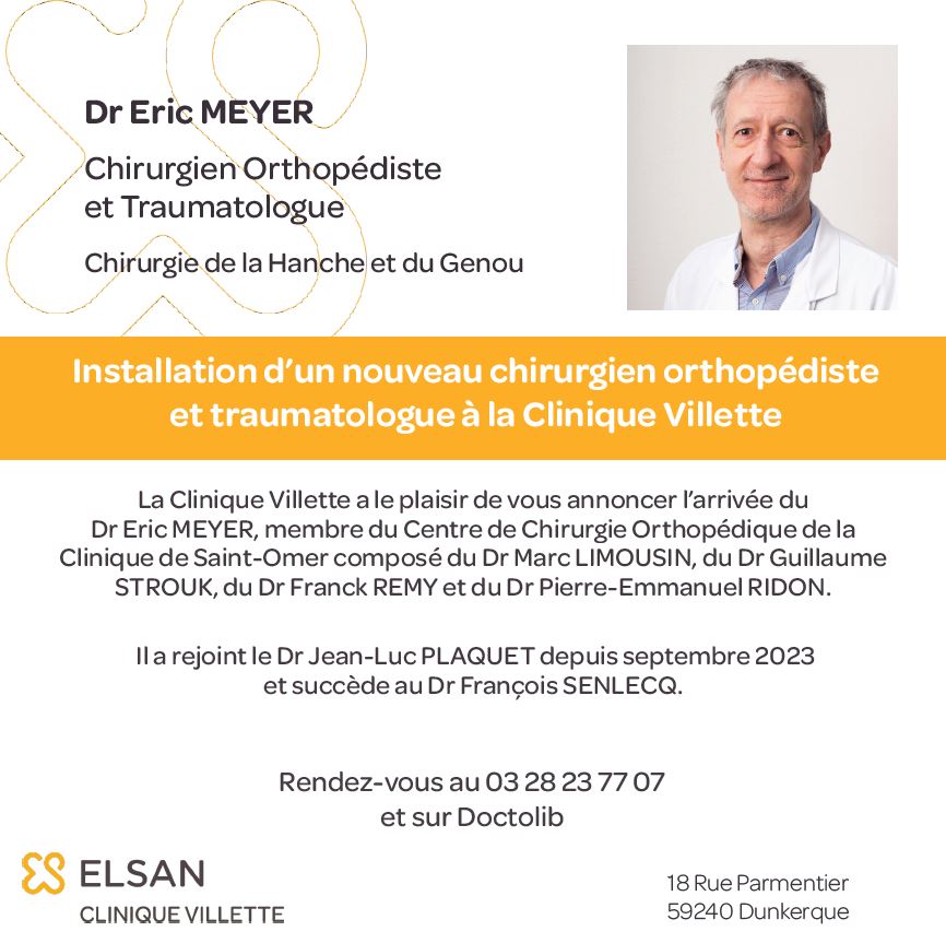 Installation d’un nouveau chirurgien orthopédiste et traumatologue à la ...